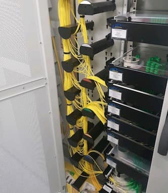 Optical fibre distribution frame installation services for building the main network 