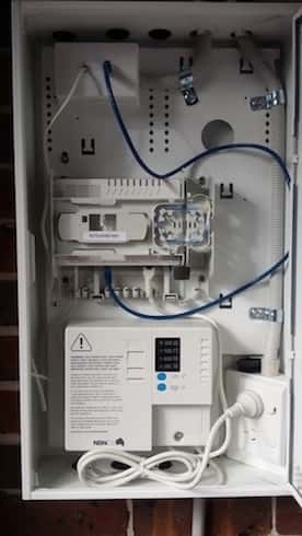 Installation of Home Distributor Hub and Cabling to Connect to Telecommunication Devices